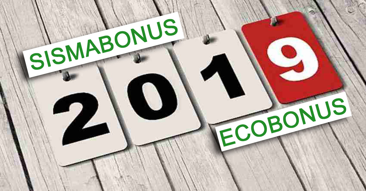 Sismabonu Ecobonus 2019