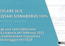 CIRCOLARE 16/E 2021 PREZZIARI SISMABONUS 110% – il parere della Commissione Consultiva del Consiglio Superiore dei Lavori Pubblici per il monitoraggio dell’applicazione del d.m. 28/02/2017 n. 58.